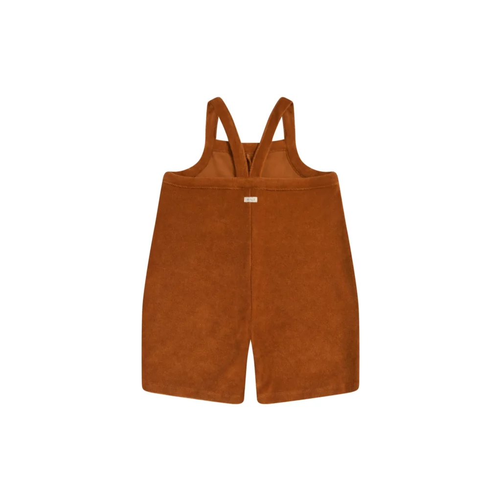 Rückseite von Latzhose Organic Braun